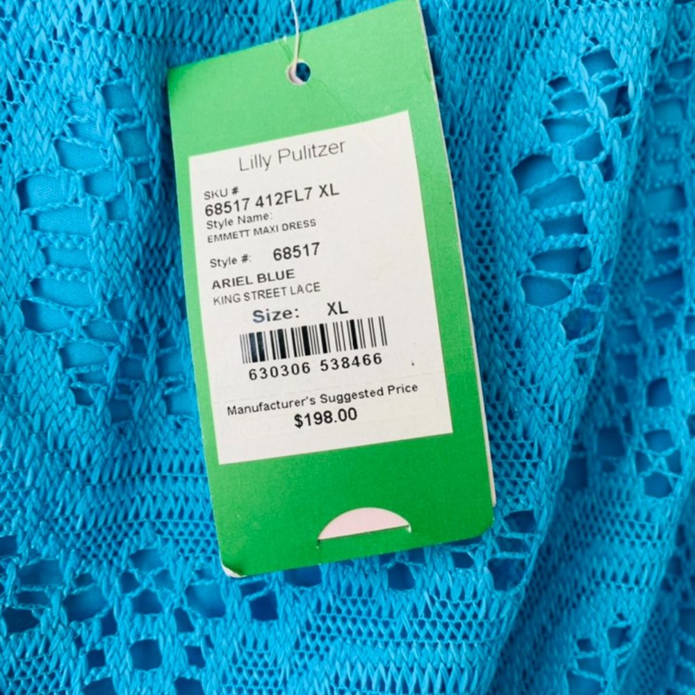 NWT Strapless Emmett Maxi Dress Size XL in Ariel Blue - Picture 5 of 5